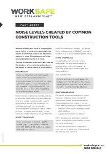 noise levels created by common construction tools