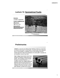 Lecture 12: Symmetrical Faults - Lamar University`s electrical
