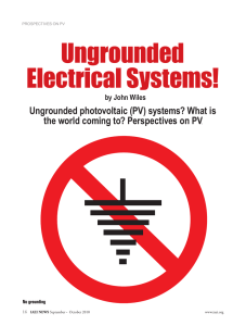 Ungrounded Electrical Systems!