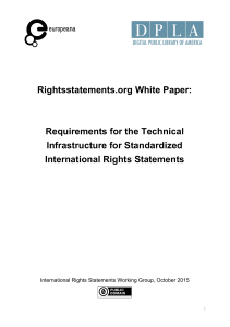 Rightsstatements.org White Paper: Requirements for the Technical