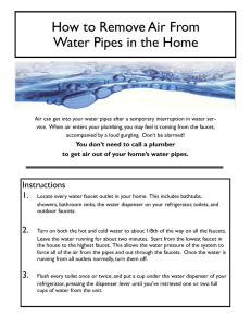How to Remove Air From Water Pipes in the Home