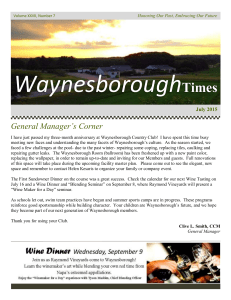 Newsletter - Waynesborough Country Club