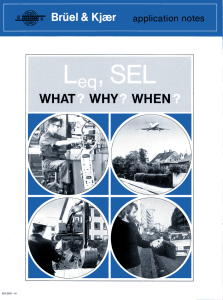 Application notes - Leq, SEL WHAT? WHY? WHEN? (bo0051)