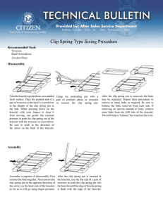 Tech Bulletin - Clip Spring Type Sizing Procedure.indd