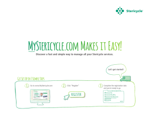 MyStericycle.com Makes it Easy!