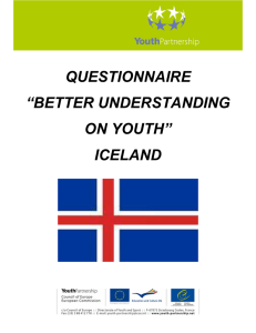 QUESTIONNAIRE “BETTER UNDERSTANDING ON YOUTH