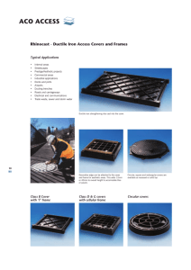 Rhinocast - Ductile Iron Access Covers and Frames