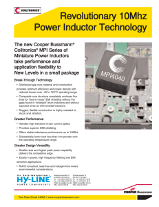MPI4040 Miniature Power Inductors - HY-LINE