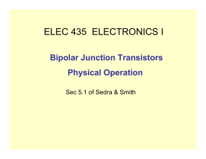 Introduction to Bipolar Junction Transistors (BJTs) ()
