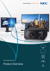 NEC Display Solutions Product Overview English