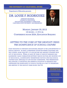 dr. louie f. rodriguez - School of Education
