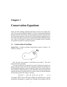 Conservation Laws