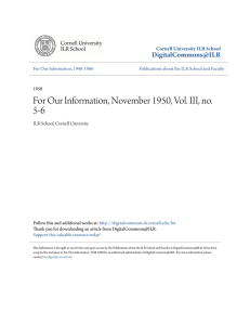 For Our Information, November 1950, Vol. III, no. 5-6