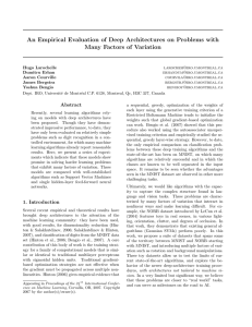An Empirical Evaluation of Deep Architectures on Problems with
