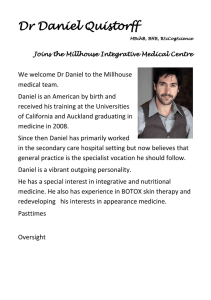 Dr Daniel Quistorff - Millhouse Integrative Medical Centre