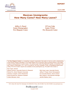 Mexican Immigrants: How Many Come? How