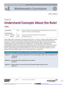 Understand Concepts About the Ruler
