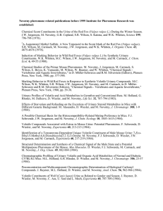 Novotny pheromone related publications before 1999 Institute for