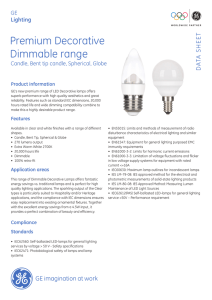 Premium Decorative Dimmable range