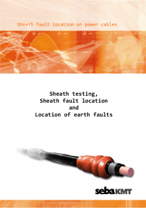 Sheath testing, Sheath fault location and Location of