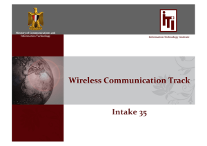 Wireless Communication Track Intake 35
