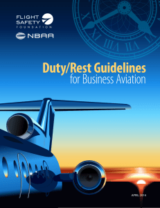 Duty/Rest Guidelines - Flight Safety Foundation