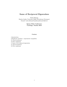 Sums of Reciprocal Eigenvalues