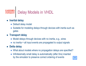 Delay Models in VHDL