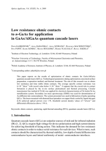 Low resistance ohmic contacts to n