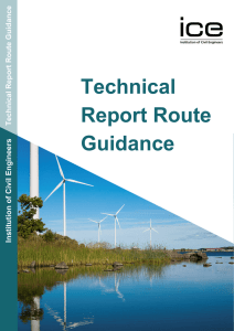 Technical Report Route Guidance - Institution of Civil Engineers