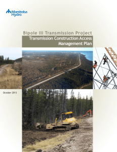 Bipole III Transmission Project Transmission Construction Access