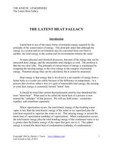 The Latent Heat Fallacy