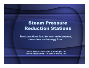 Steam Pressure Reduction Stations - International District Energy