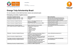 Orange Tulip Scholarship Brazil