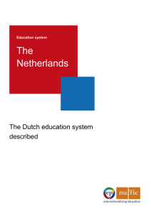 Education System The Netherlands