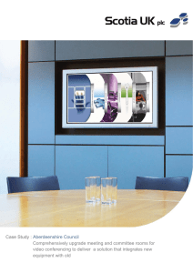 Comprehensively upgrade meeting and committee rooms for video