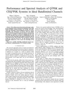 Performance and Spectral Analysis of Q PSK and CEQ PSK