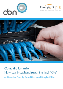 Going the last mile: How can broadband reach the final 10%?