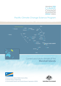 Current and future climate of the Marshall Islands