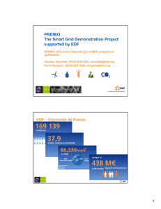PREMIO The Smart Grid Demonstration Project supported by EDF