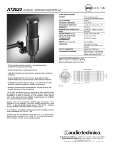 AT2020 CARDIOID CONDENSER MICROPHONE - Audio