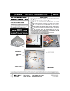 Disconnect power before starting installation or servicing luminaire.