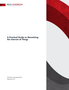 A Practical Guide to Monetizing the Internet of Things