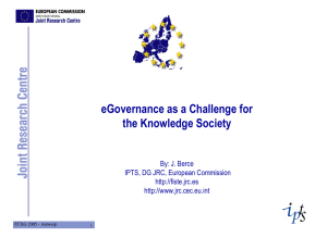 eGovernance as a Challenge for the Knowledge Society