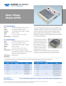 Motor Voltage Module (MVM) Datasheet