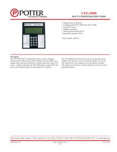 8910206-A CFG-5000.indd - Potter Electric Signal Company, LLC