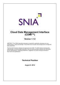 Cloud Data Management Interface (CDMI™)
