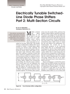 Electrically Tunable Switched- Line Diode Phase Shifters Part 2