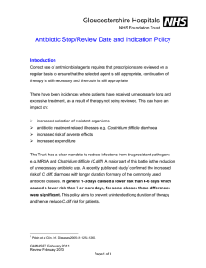 Antibiotic Stop/Review Date and Indication Policy