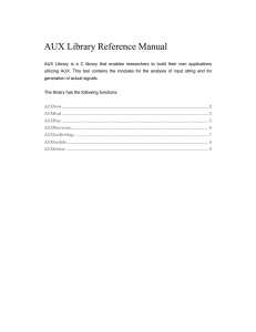 AUX Library Reference Manual